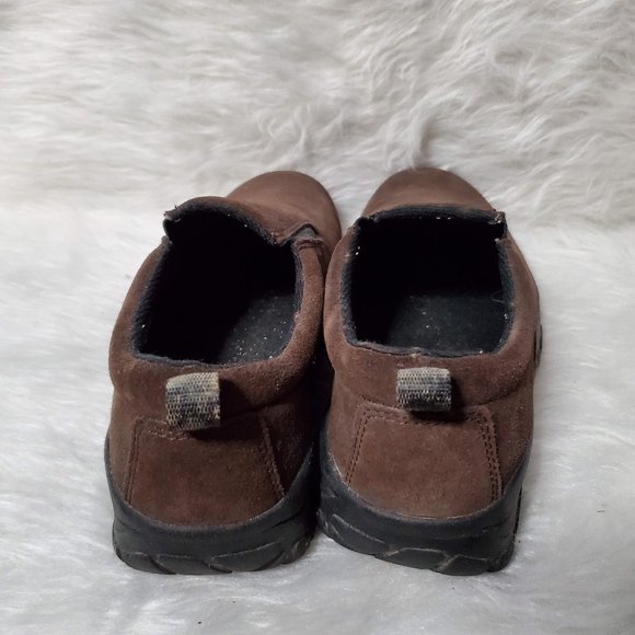 Y2K Red Head Brown Suede Slip On Shoes Rubber Sole, 9 - Picture 4 of 7